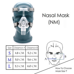 CPAP Mask For Anti Snore Stop Snoring With Adjustable Strap Hose Tubing Portable Breathing Apparatus