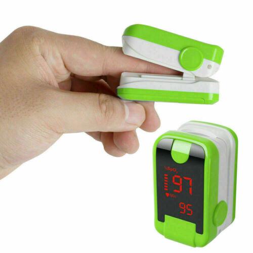 Portable LED Finger Tip Pulse Oximeter Blood Oxygen SpO2 PR Monitor Respiratory Heart Rate Oxygen Saturation Meter