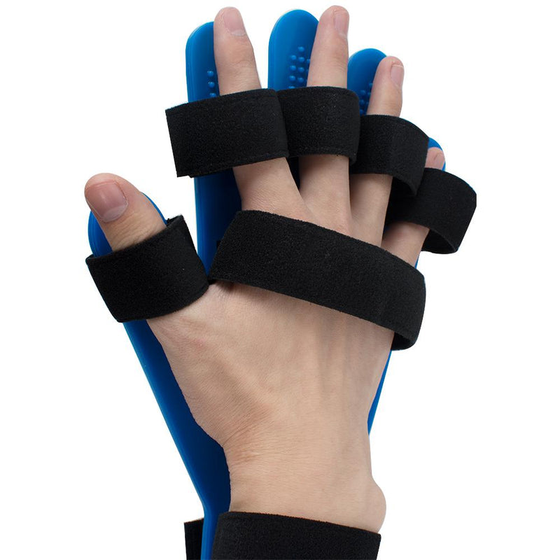 Hand Wrist Splint with Separate Finger Flex and Extension Board - Ideal for Apoplexy, Hemiplegia, and Finger Spasm Relief - Made with Soft Silicone Material for Maximum Comfort and Support