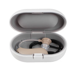 Experience Clearer Sound with a Rechargeable, Noise-Cancelling Digital Hearing Aid - BTE Design with Volume Control and Comfortable Fit for Hearing Loss