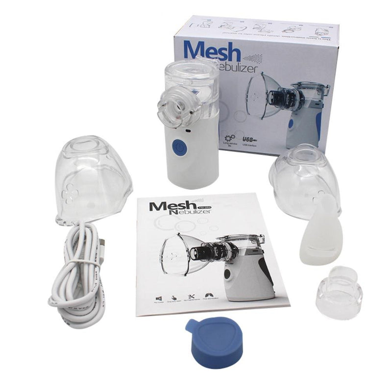Portable Mini Ultrasound Asthma Inhaler Nebulizer Machine Medical Handheld Automizer Steaming Device Mask For Family Adult Child