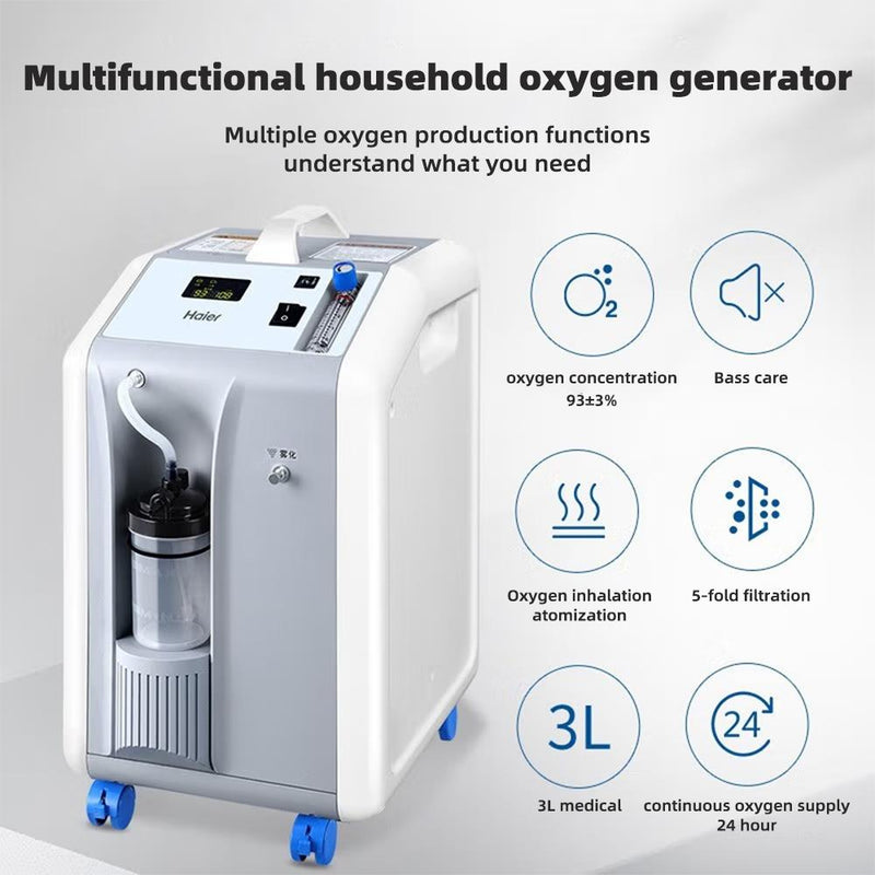 1L-3L Oxygen Concentrator with 93% Oxygen Content Portable Oxygen Machine 220V