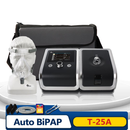 Auto BiPAP T-25A Sleep Apnea Device B-Level S/Auto S Mode 4-25cmH2O Pressure Range With Full Face Mask and Humidifier