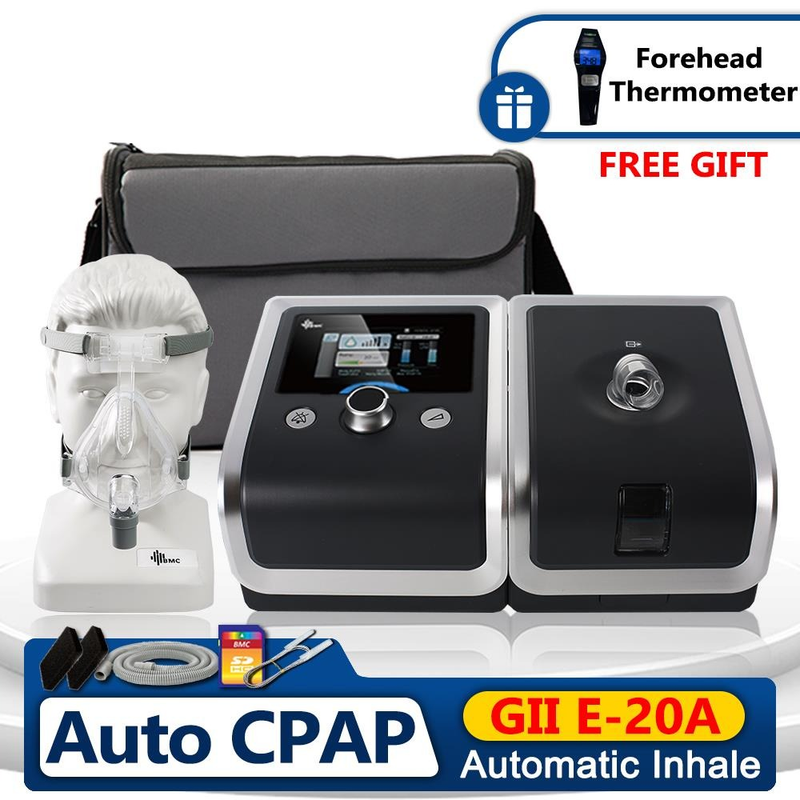 E-20A Auto CPAP Machine APAP Sleep Apnea Machine with Full Face Mask Humidifier