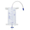 750ml Urinary Drainage Bag Latex Free Urine Leg Bag with Anti-Reflux Valve 5pcs