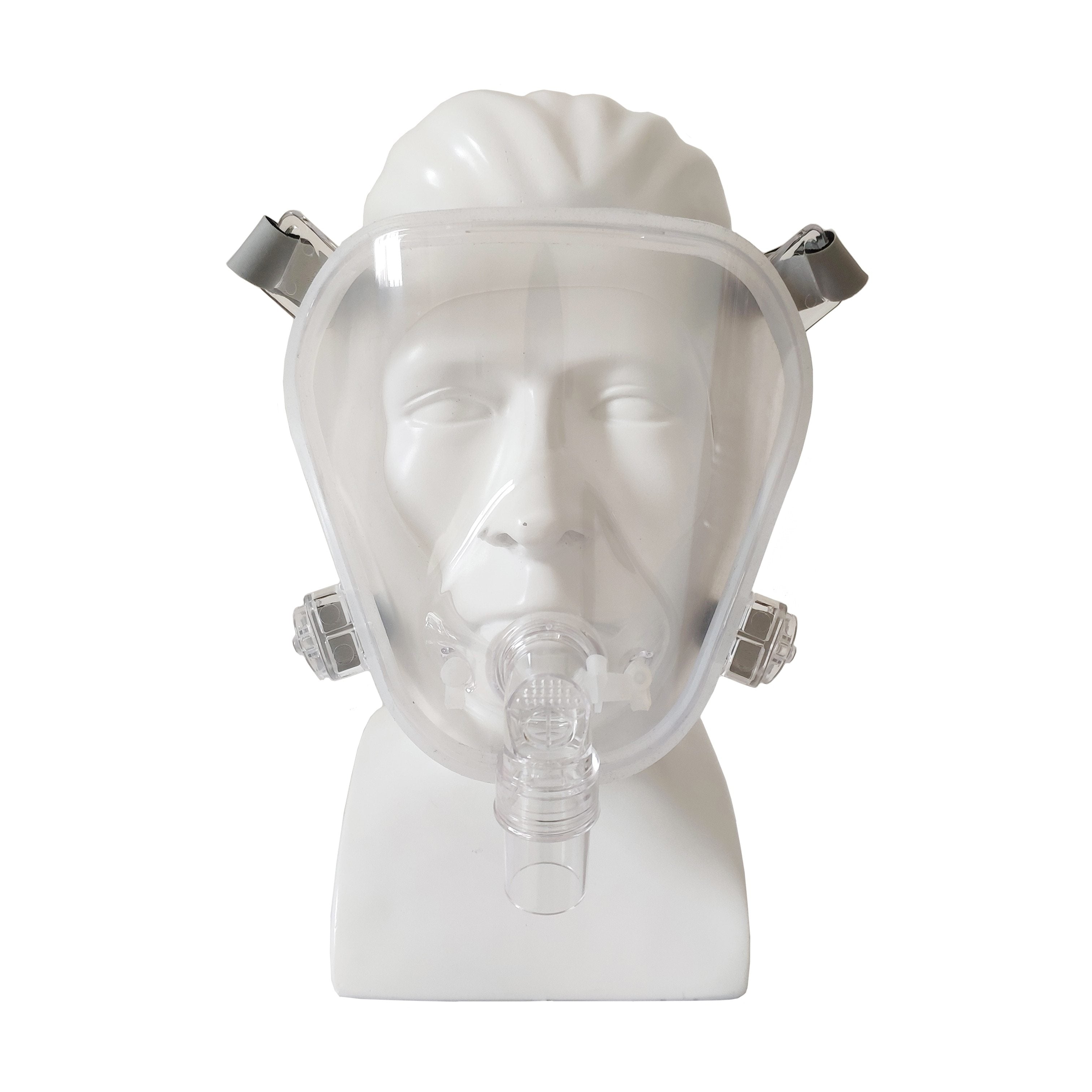 Round Cpap Mask CPAP Full Face Transparent Mask with Sleep Bandage – irespirator