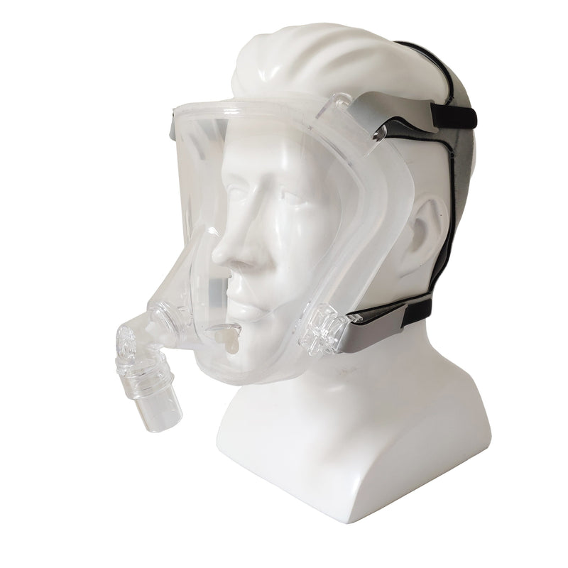 CPAP Full Face Transparent Mask with Sleep Bandage