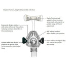 22mm CPAP Nasal Mask  Universal Respirator Ventilator Nose
