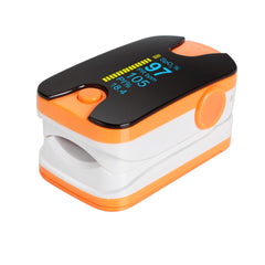 Portable Color OLED Finger Pulse Oximeter 4 Parameter SPO2 PR PI Respiration Rate & Respiratory Waveform Monitor